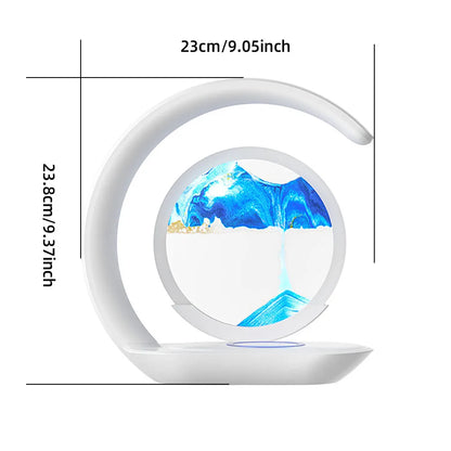 AuraSand™ – 3D Flowing Sand Lamp with Wireless Charging